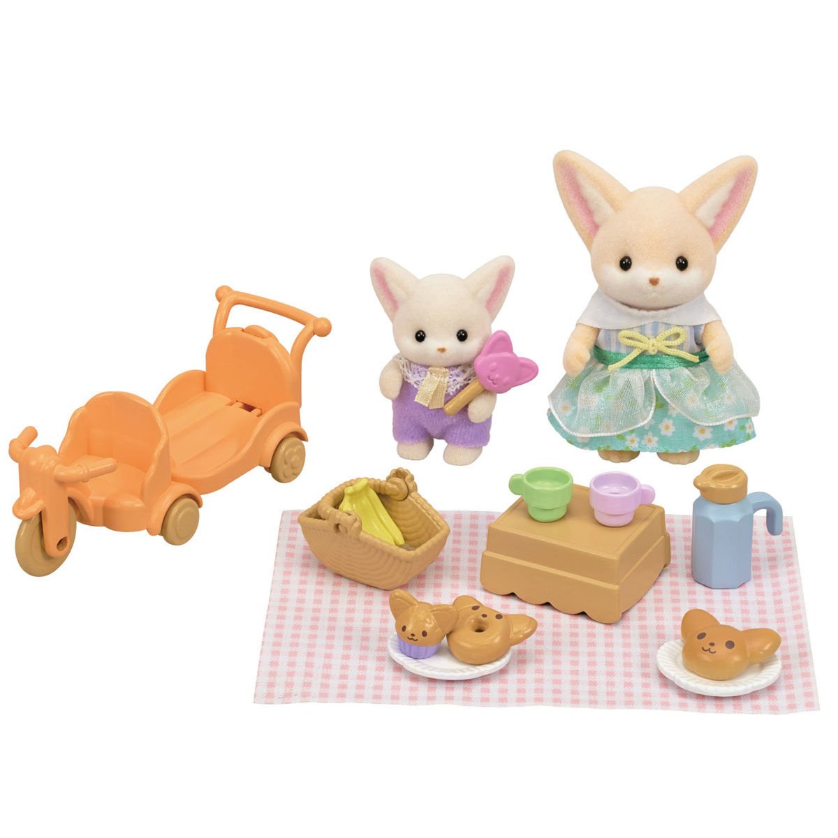 5698 Sylvanian Families Tilki Kız ve Bebekli Piknik Seti +3 yaş