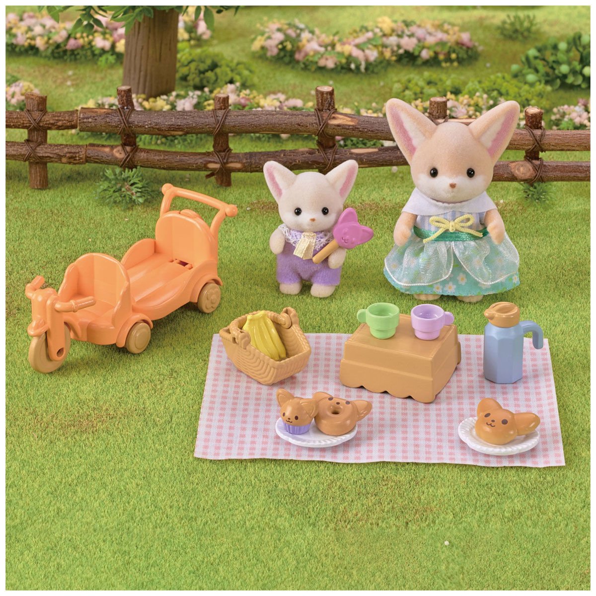 5698 Sylvanian Families Tilki Kız ve Bebekli Piknik Seti +3 yaş