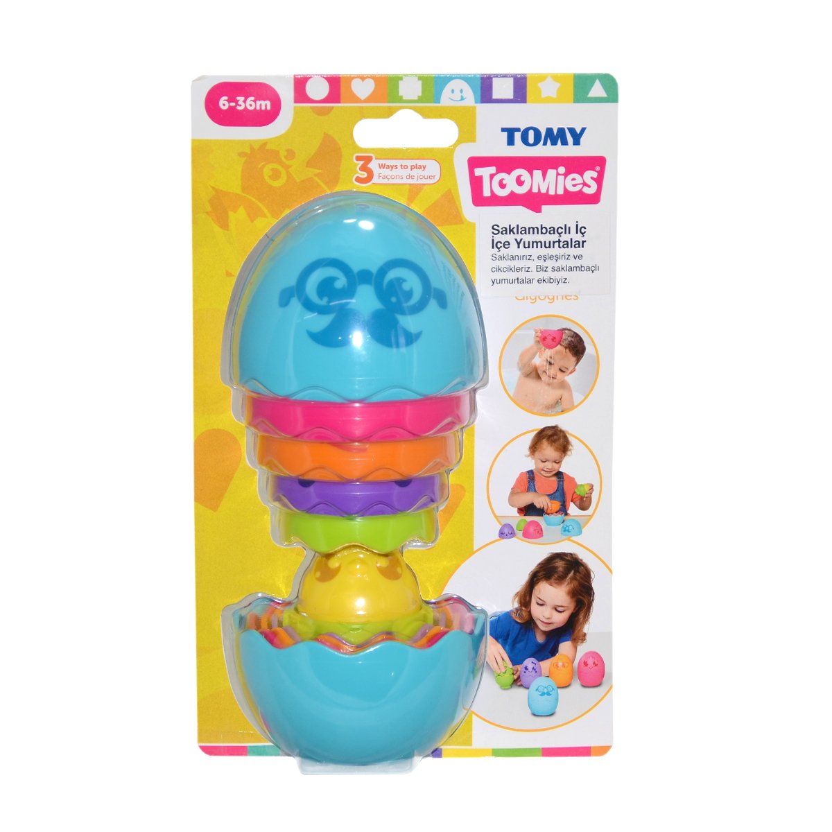 73080 Tomy İç İçe Yumurtalar 6-36 ay