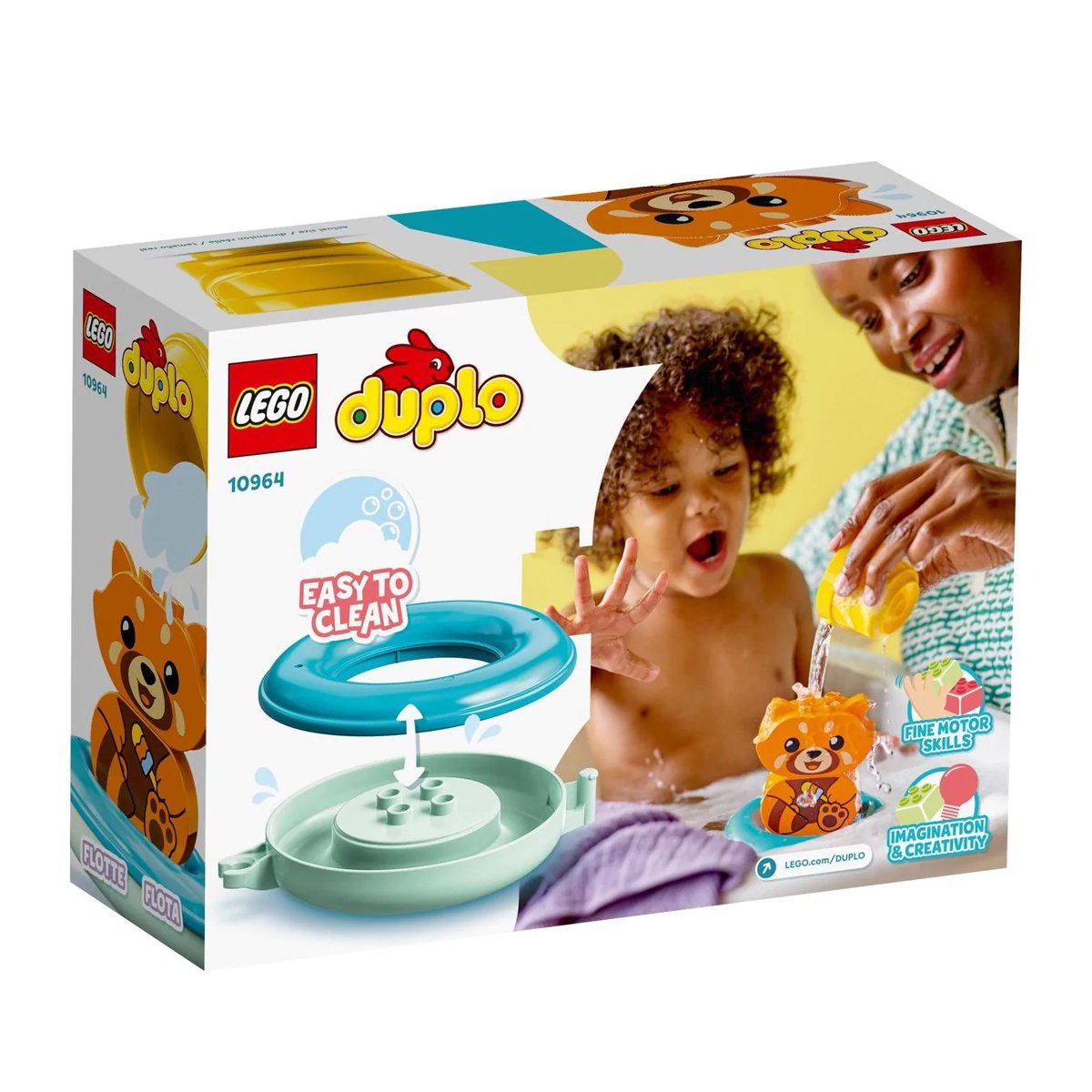 10964 LEGO® Duplo® Banyo Zamanı Eğlencesi: Yüzen Kırmızı Panda, 5 parça, +1,5 yaş