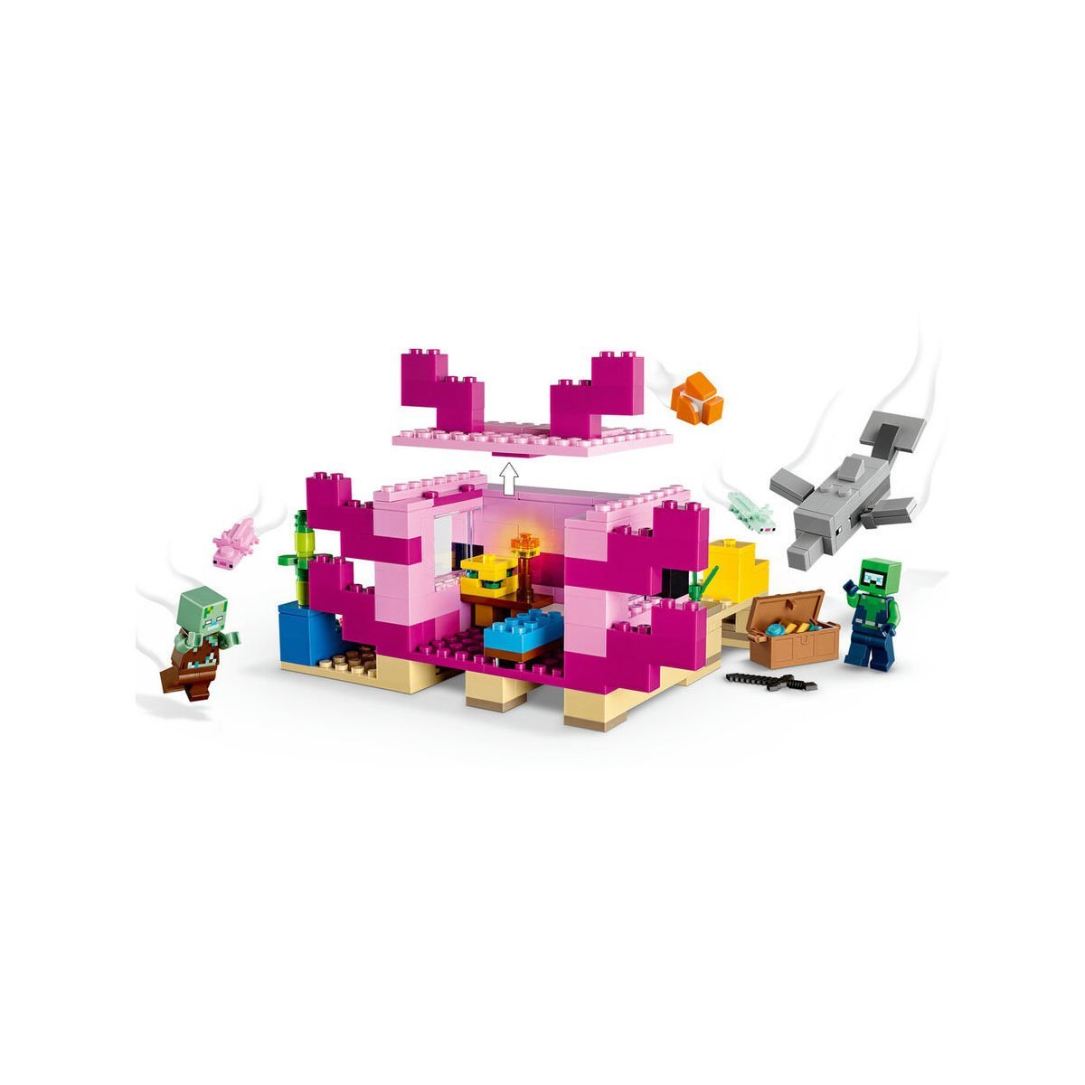 21247 Lego Minecraft Axolotl Evi 242 parça +7 yaş