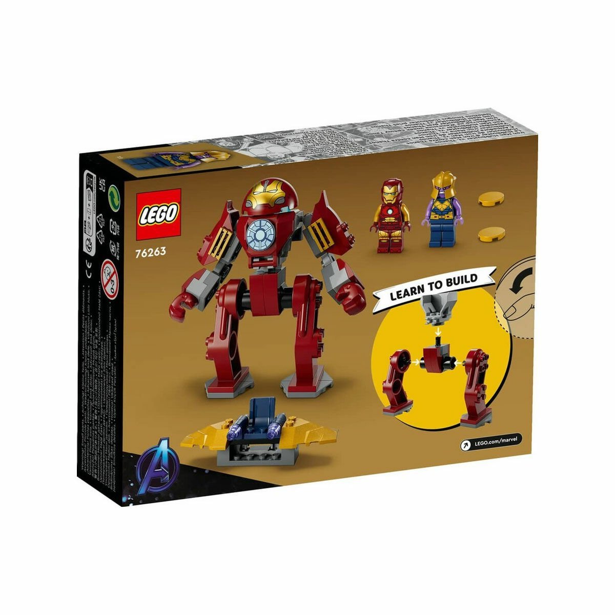 76263 LEGO® Marvel Iron Man Hulkbuster Thanos’a Karşı 66 parça +4 yaş