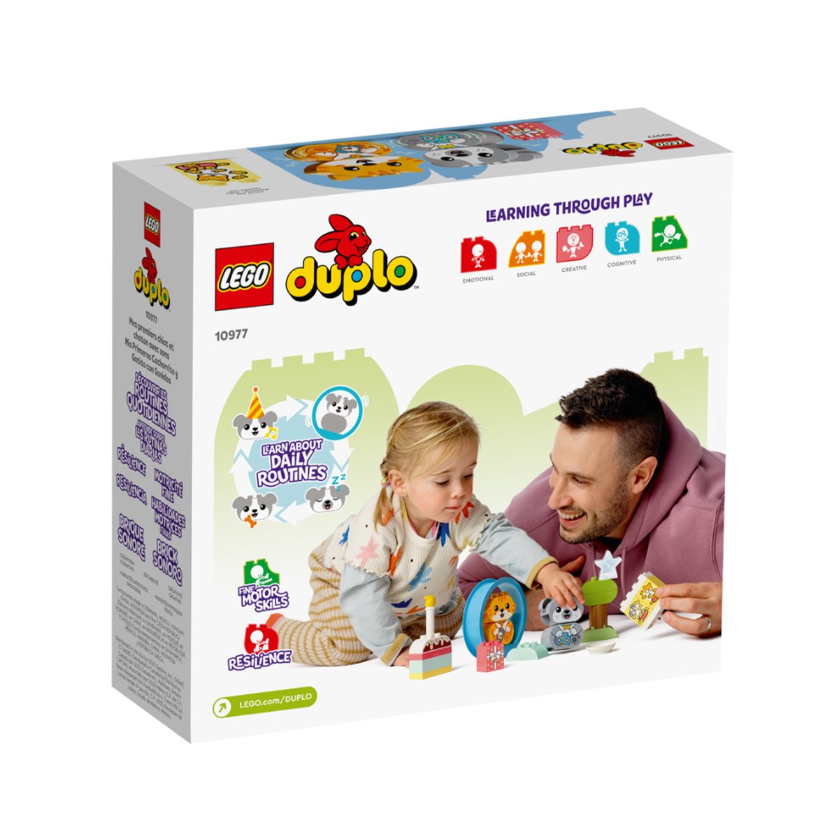 10977 Lego Duplo - İlk Yavru Köpeğim ve Yavru Kedim, Sesli , 22 parça +1,5 yaş