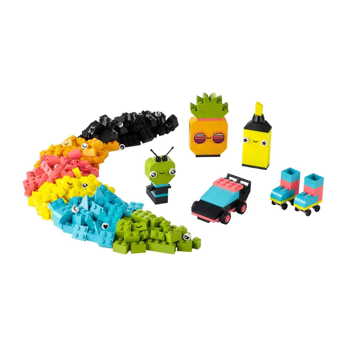 11027 LEGO® Classic Yaratıcı Neon Eğlence Yapım Parçaları 333 parça +5 yaş