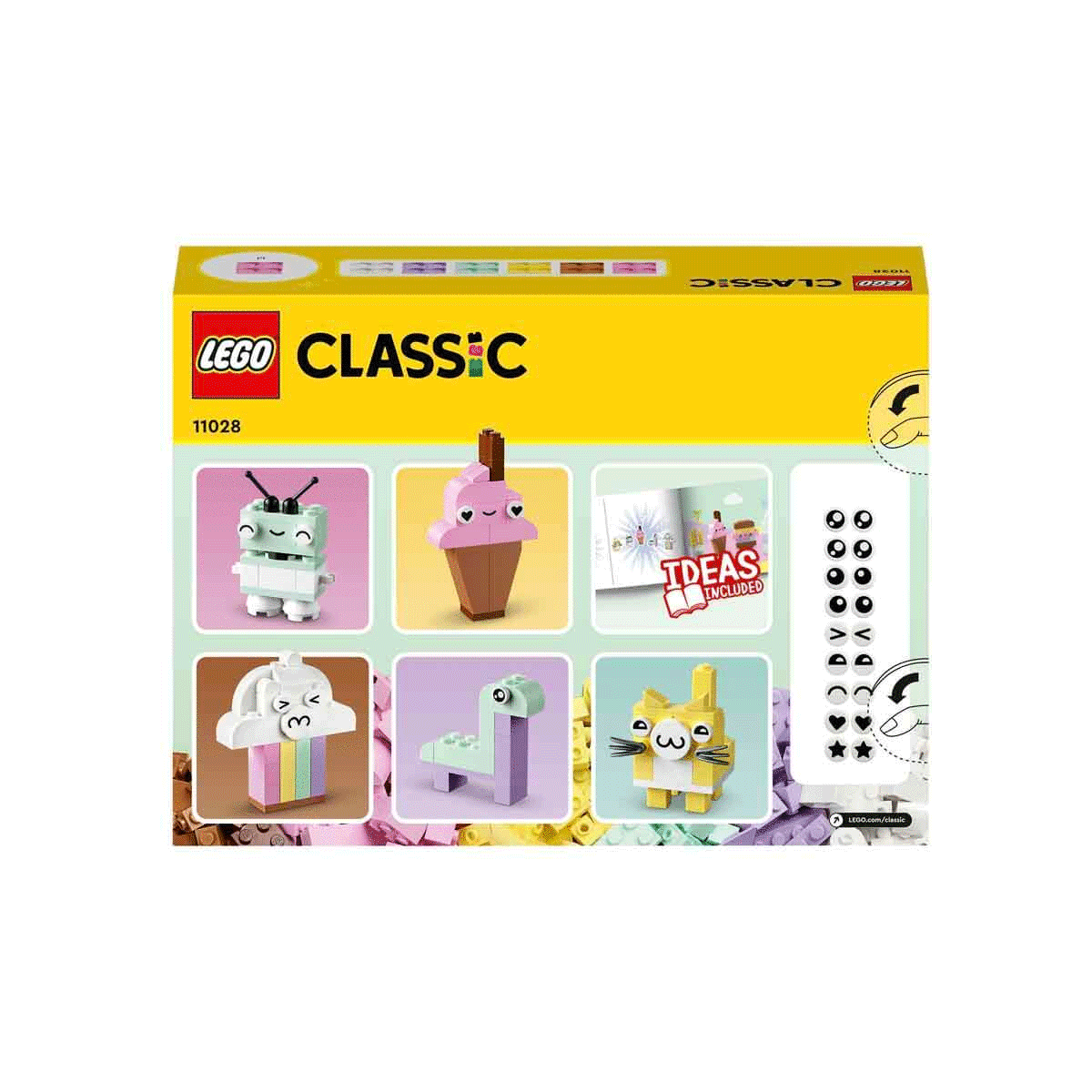 11028 LEGO® Classic Yaratıcı Pastel Eğlence Yapım Parçaları 333 parça +5 yaş