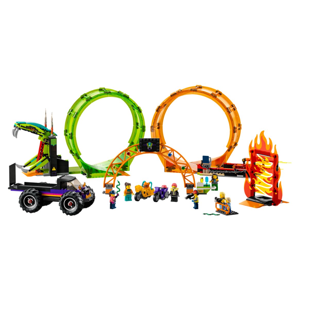 60339 LEGO® City Çift Çemberli Gösteri Arenası 598 parça +7 yaş