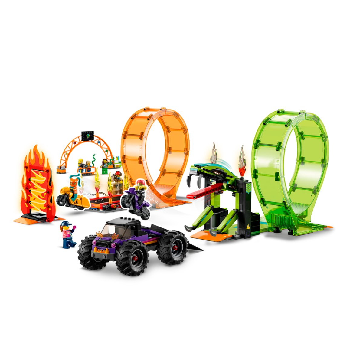 60339 LEGO® City Çift Çemberli Gösteri Arenası 598 parça +7 yaş