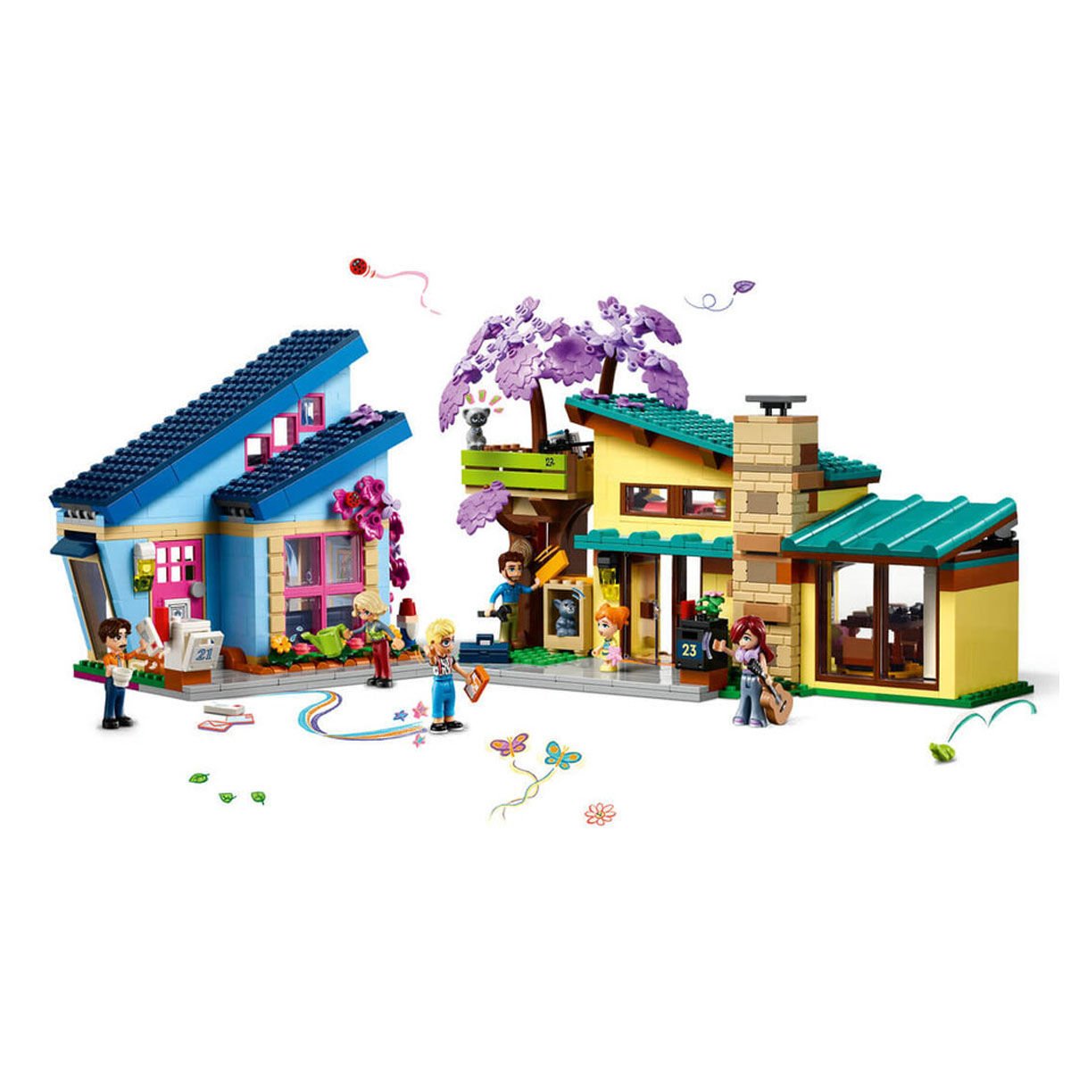 42620 LEGO® Friends Olly ve Paisley’nin Aile Evleri 1126 parça +7 yaş