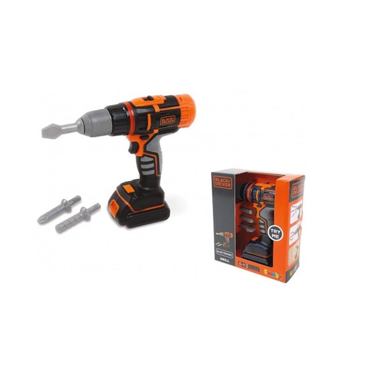 7600360197 Black+Decker Elektronik Oyuncak Matkap Smoby 3-7 yaş