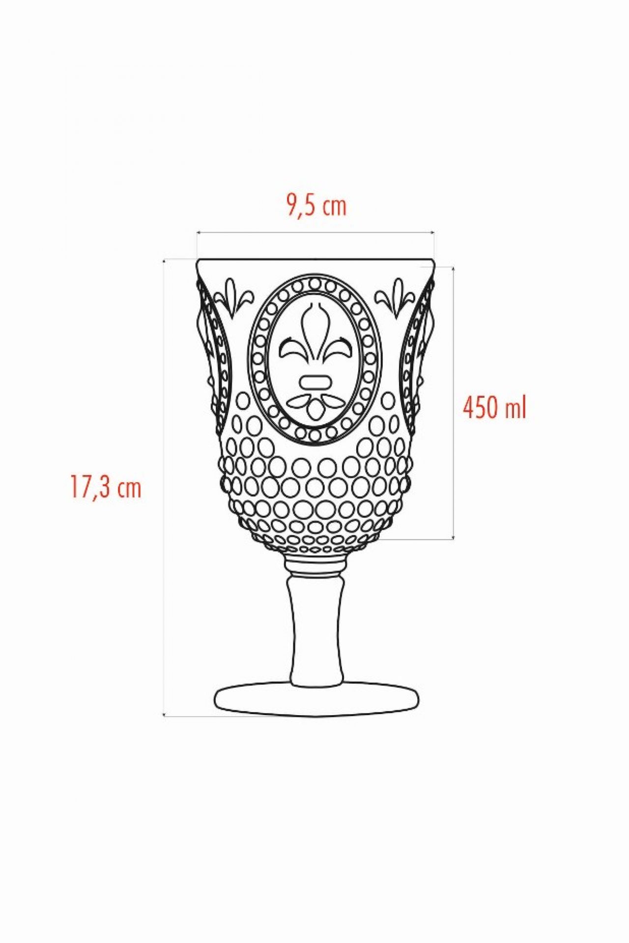 Akrilik Şeffaf 6’lı Kadeh  Su Meşrubat Kahve Yanı Bardağı 450 ml ( Cam Değildir )