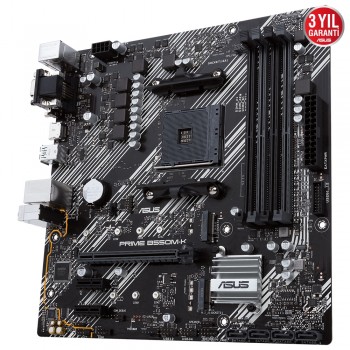 Asus Prime B550M-K DDR4 4600(O.C)/2133Mhz mATX AM4 Anakart