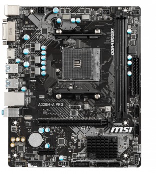 MSI A320M-A Pro DDR4 3200 (OC) DVI HDMI mATX Anakart