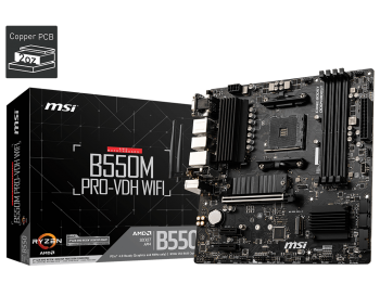 MSI B550M Pro-VDH WIFI DDR4 4400(OC) HDMI MATX AM4 Anakart