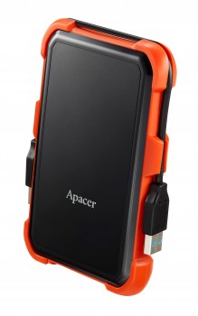 Apacer AC630 Siyah-Turuncu 1 TB Askeri Sınıf Darbeye Dayanıklı 2.5’’ USB 3.1 Taşınabilir Harddisk (AP1TBAC630T-1)