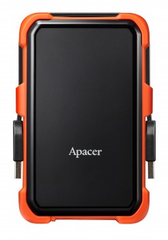 Apacer AC630 Siyah-Turuncu 1 TB Askeri Sınıf Darbeye Dayanıklı 2.5’’ USB 3.1 Taşınabilir Harddisk (AP1TBAC630T-1)