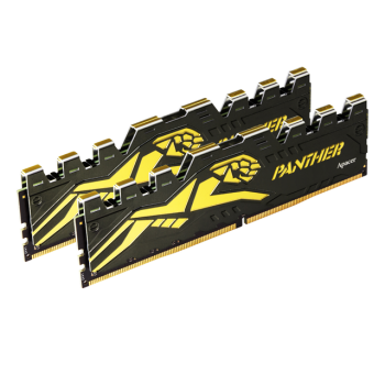 Apacer Panther Black-Gold 16 GB (2x8GB) 3200Mhz CL16 DDR4 Gaming Ram