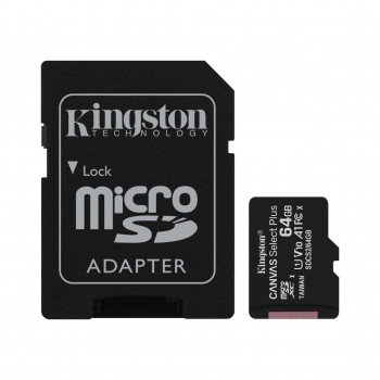 Kinsgton Micrp Canvas 64 GB Micro SD Hafıza Kartı