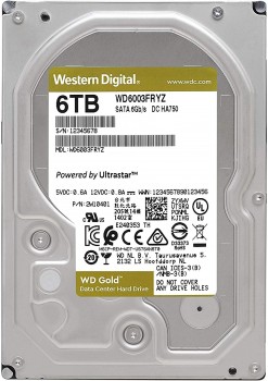 WD Gold enterprise 6 TB 7200RPM SATA3 256MB HDD