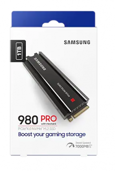 Samsung 1 TB 980 Pro Heatsink M.2 NVMe SSD