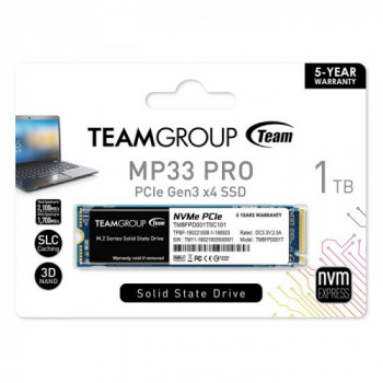 Team MP33 Pro 1 TB 2400/2100MB/s NVMe PCIe Gen3x4 M.2 SSD