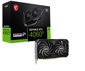 MSI Geforce RTX 4060 TI Ventus 2X Black 8G OC GDDR6 8GB GDDR6 DP HDMI 128Bit Ekran Kartı