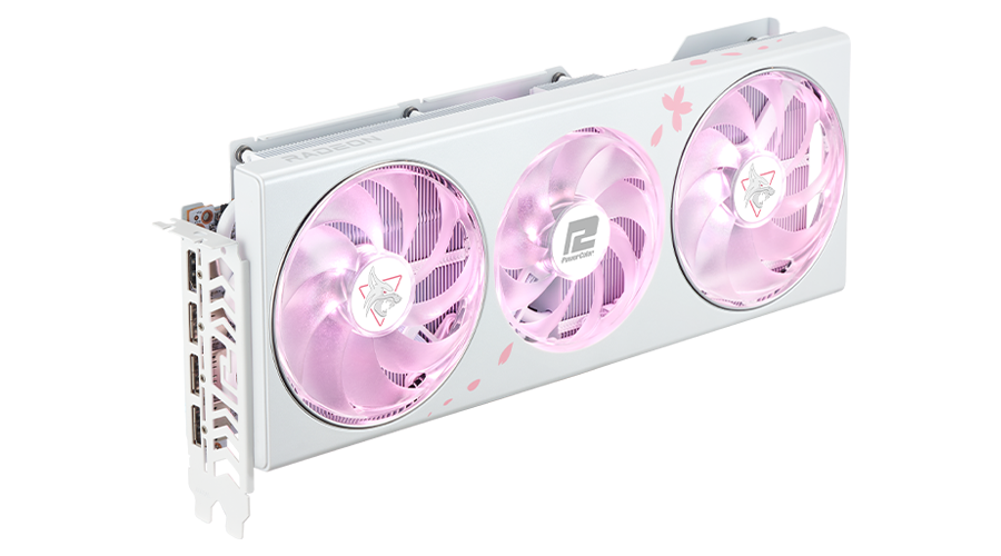 POWERCOLOR HELLHOUND RX7800XT 16G-L/OC SAKURA Limited Edition GDDR6 256Bit