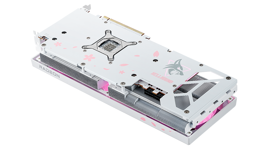 POWERCOLOR HELLHOUND RX7800XT 16G-L/OC SAKURA Limited Edition GDDR6 256Bit