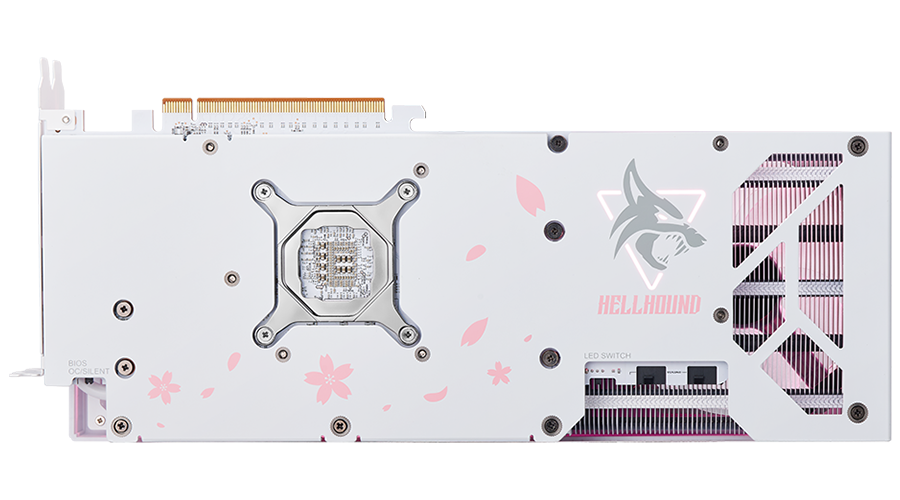 POWERCOLOR HELLHOUND RX7800XT 16G-L/OC SAKURA Limited Edition GDDR6 256Bit