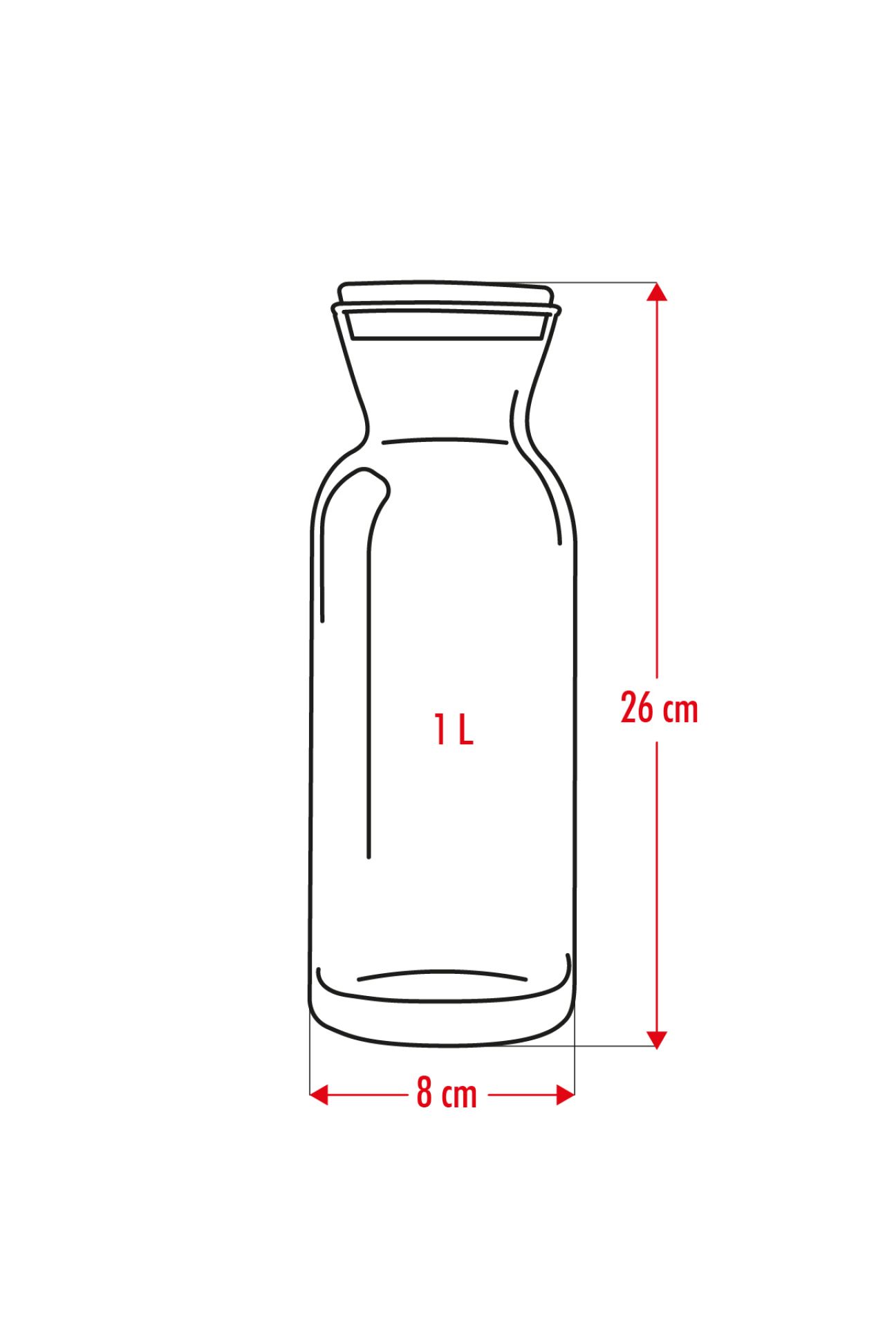 EW’s Kitchenware Mantar Kapaklı Karaf  Sürahi