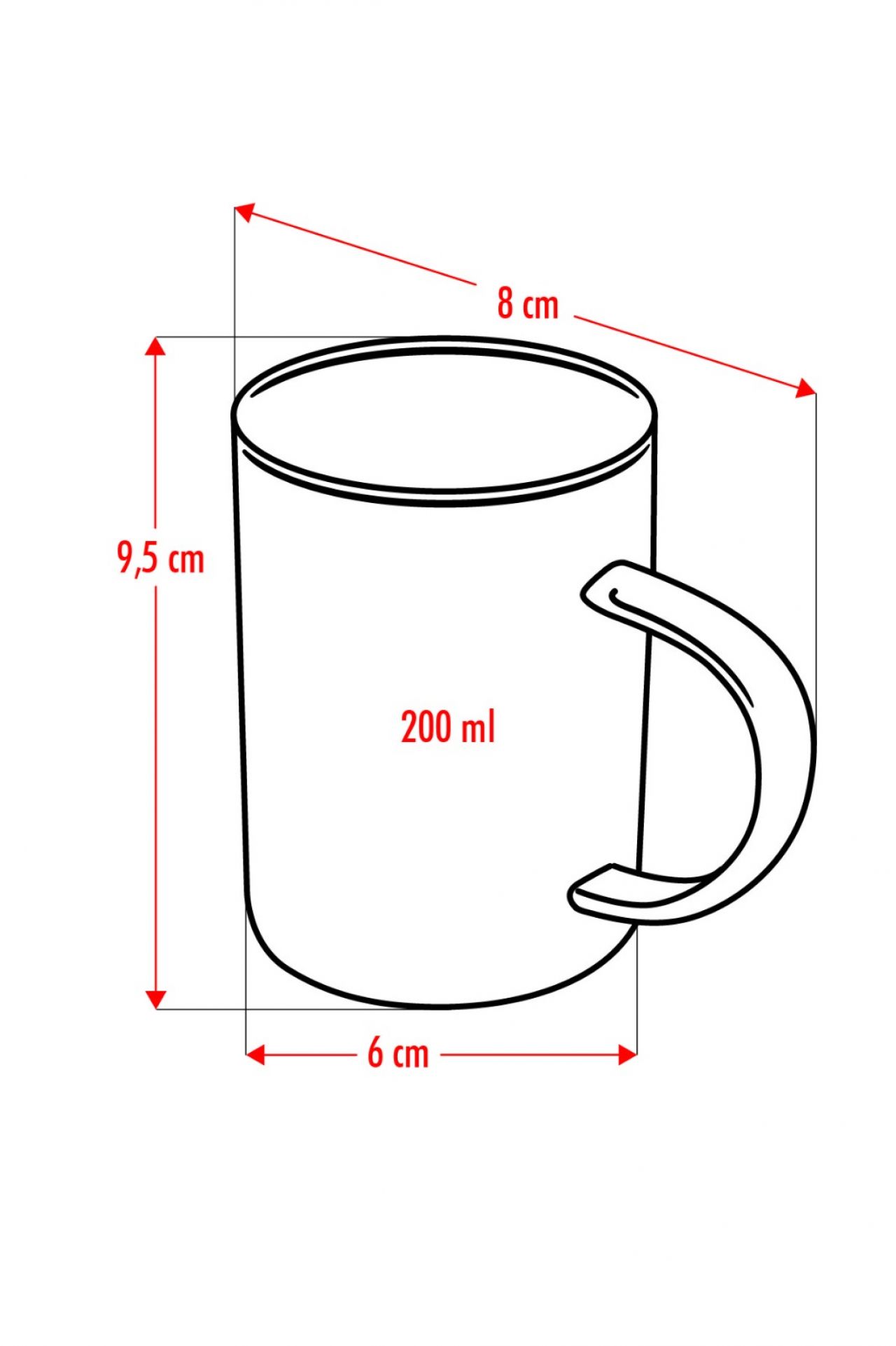 3’lü Borosilikat Isıya Dayanıklı Termısıl Cam Kupa Bardak (3 x 200 ml)