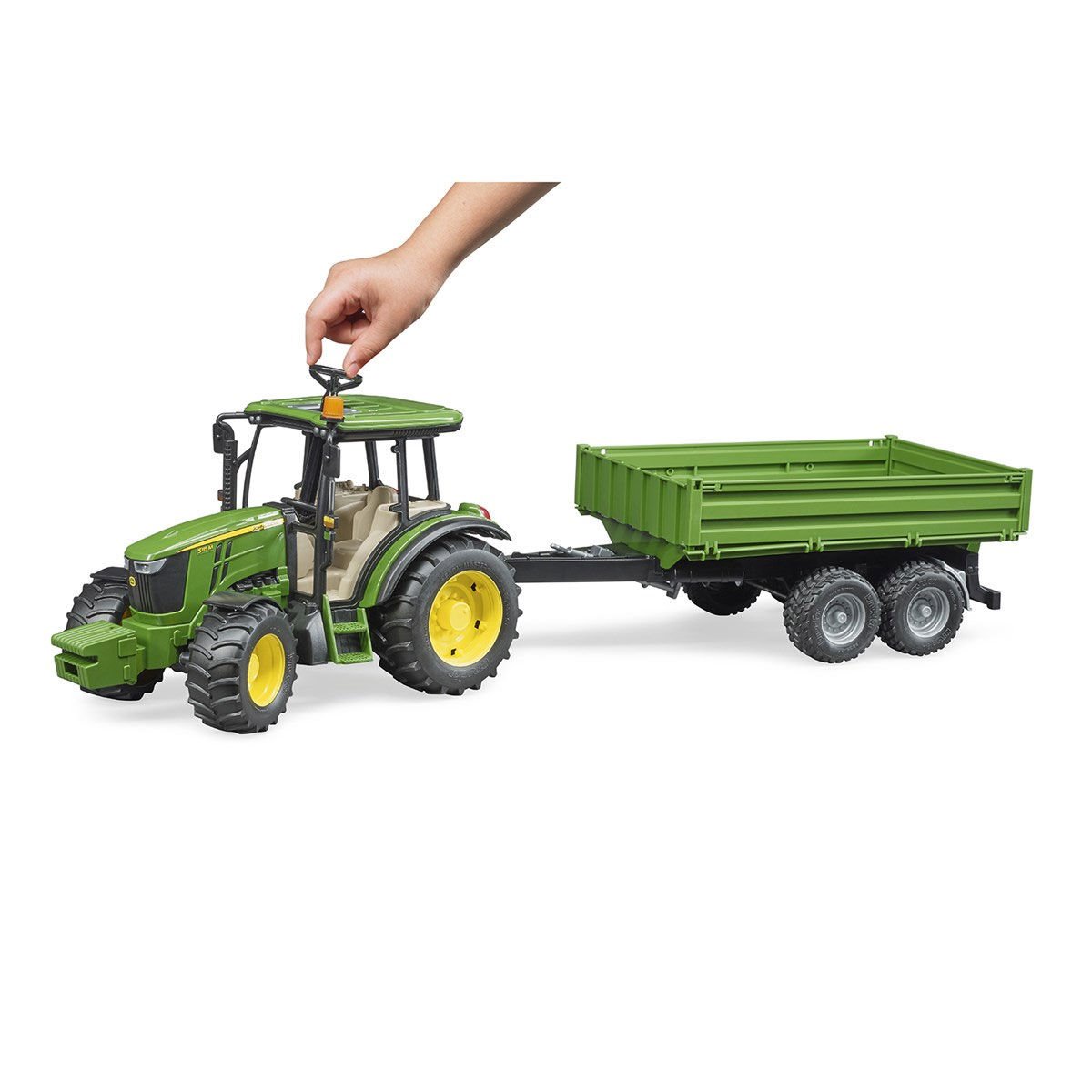 BR02108 John Deere 5115 Traktör + Römork