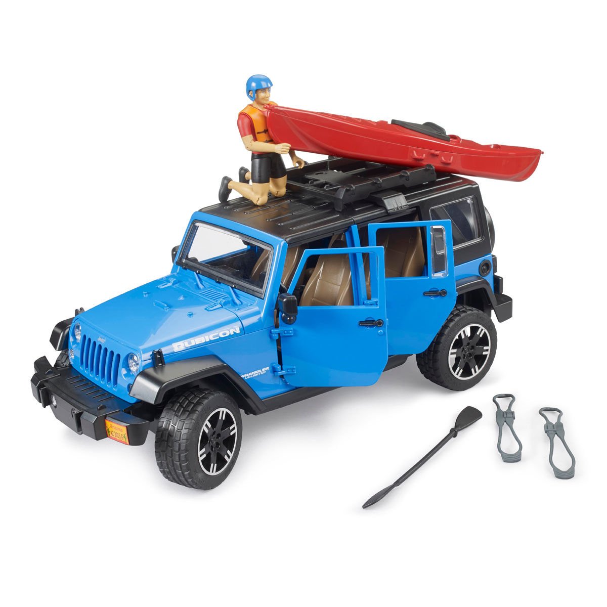 BR02529 Bruder Jeep Wrangler U. Rubicon, Kano ve Sürücü