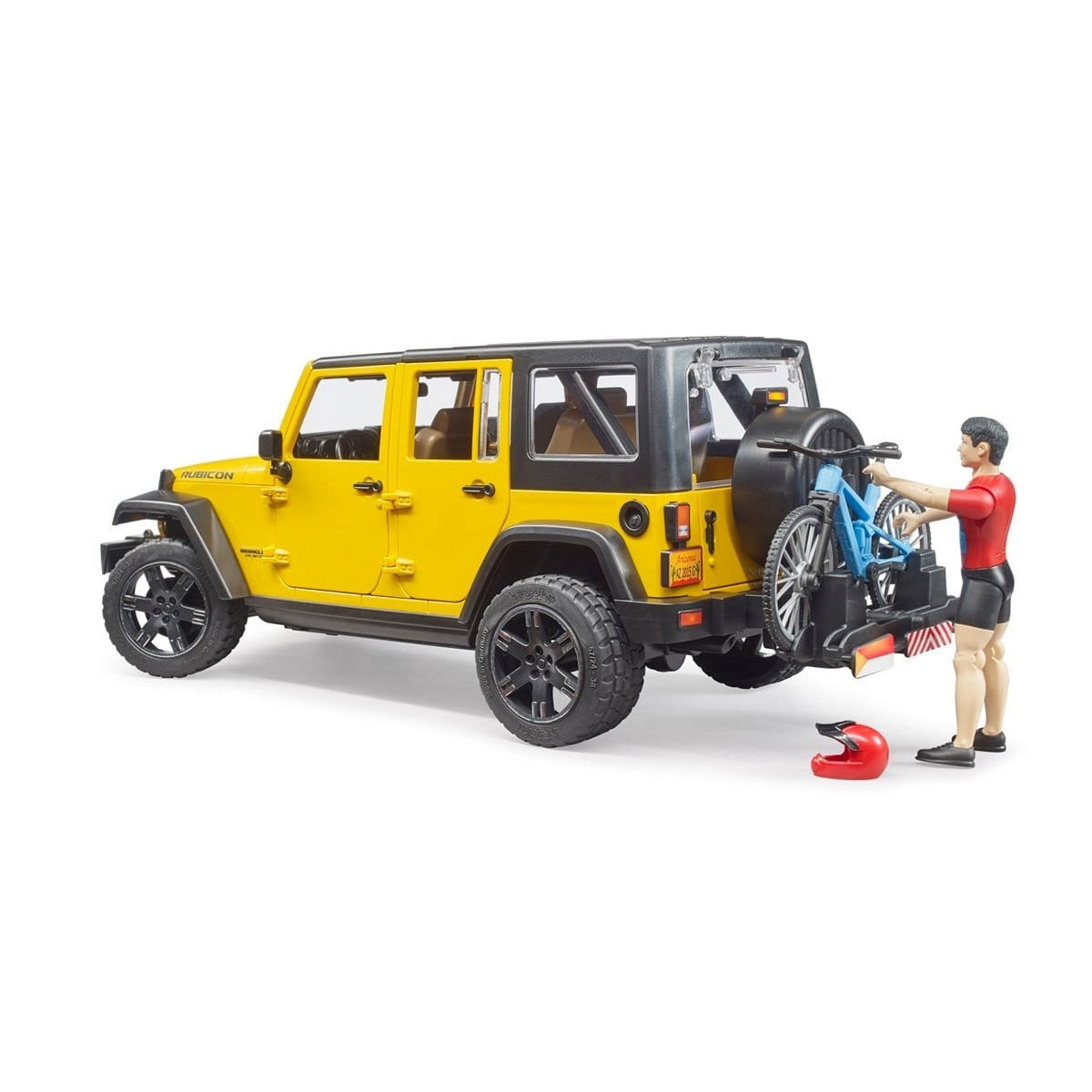 BR02543 Jeep Wrangler Rubicon + Bisiklet ve Sürücüsü +4 yaş