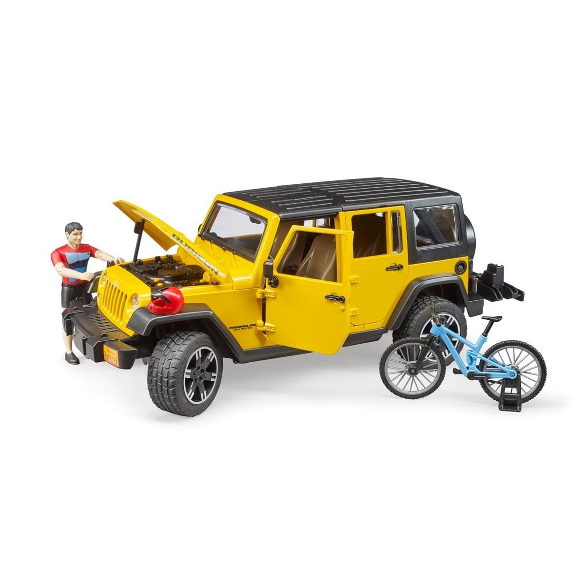 BR02543 Jeep Wrangler Rubicon + Bisiklet ve Sürücüsü +4 yaş