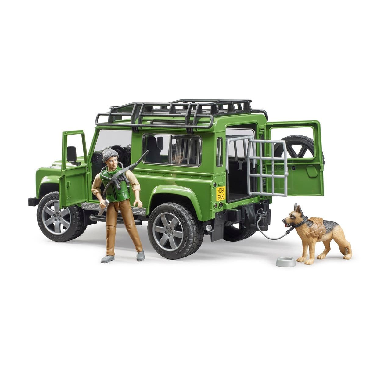 BR02587 Land Rover Arazi Aracı ve Avcı ile Av Köpeği