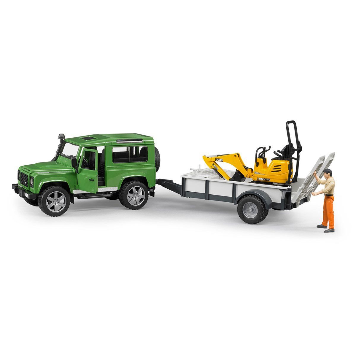 BR02593 Land Rover Arazi Aracı ve JCB Mini Kazıcı