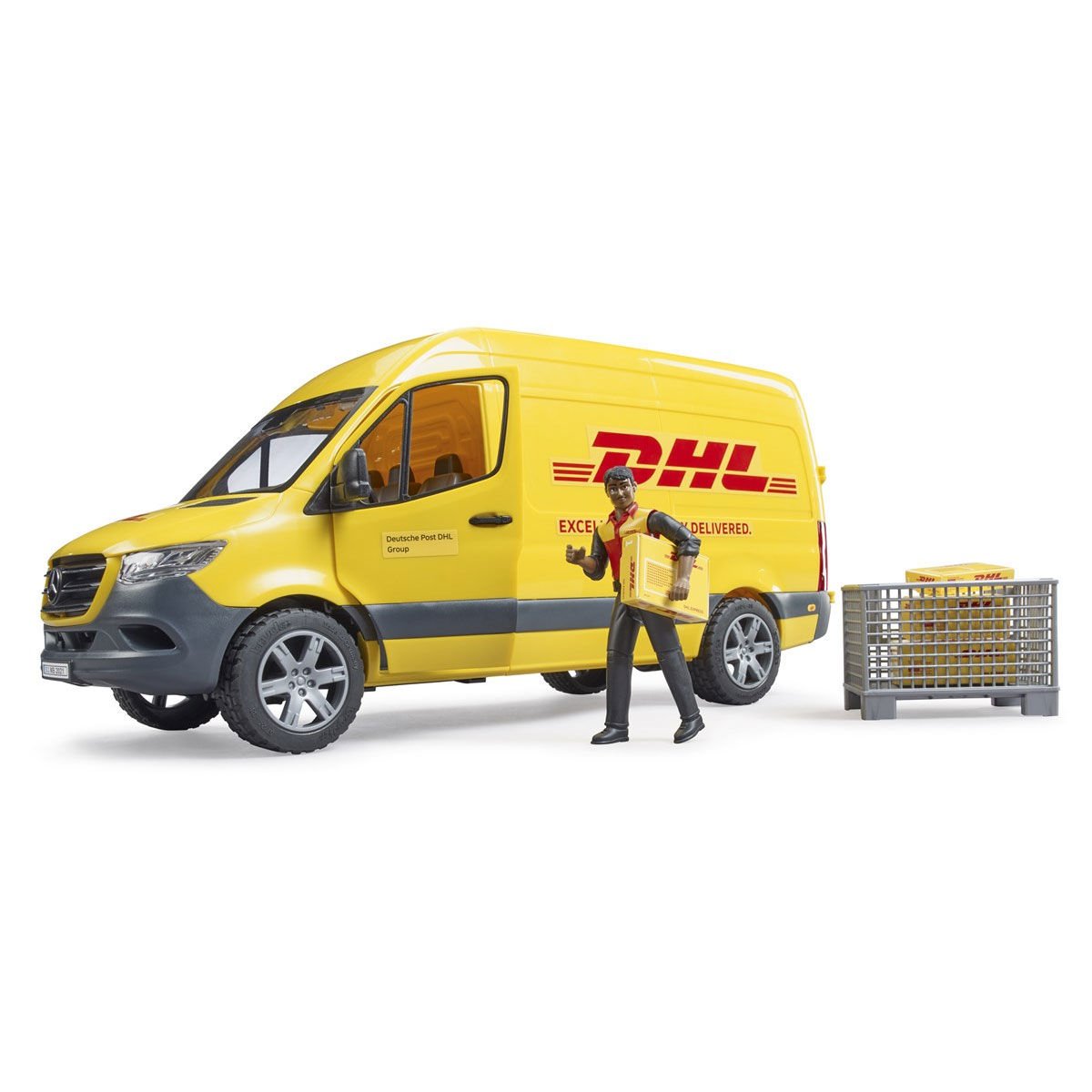 BR02671 Mercedes-Benz Sprinter DHL Kamyonu ve Sürücüsü +4 yaş