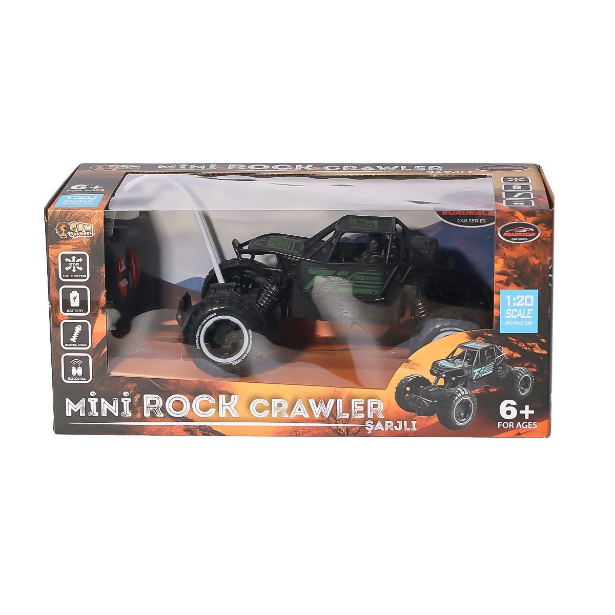 CN1916 Kumandalı Şarjlı Rock Crewler 1:20 -Can