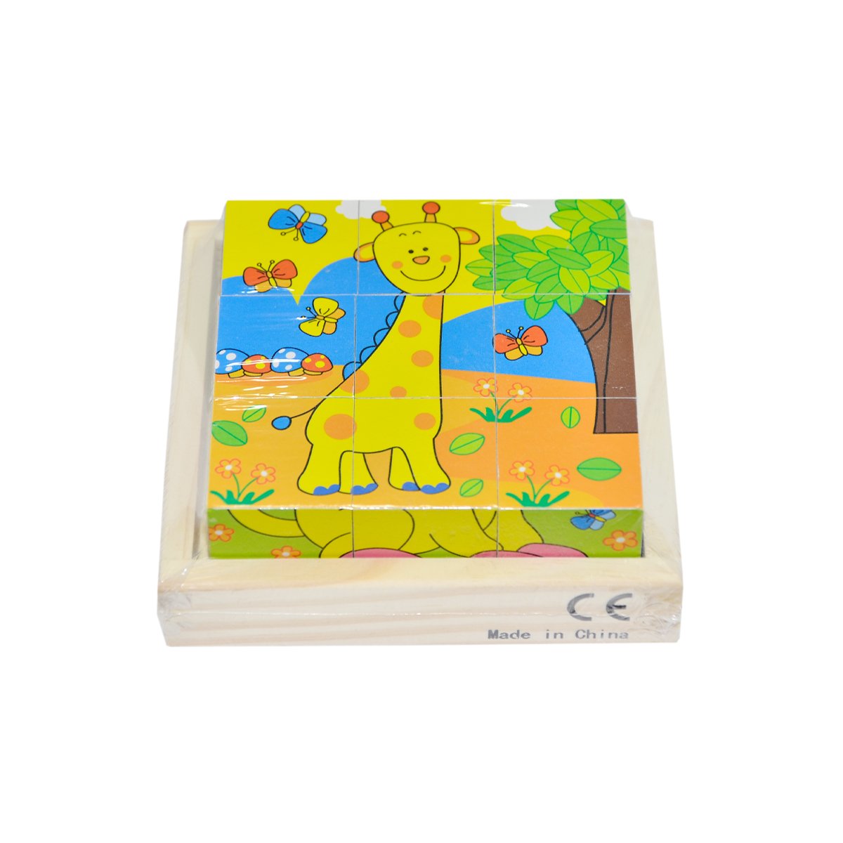 CS- 6623P Chiva Ahşap Hayvanlar Küp Puzzle