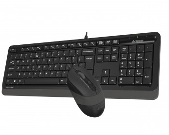 A4 Tech F1010 Q USB Gri TR MM Klavye+Optik Mouse