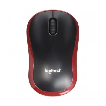 Logitech M185 Nano Kablosuz Mouse Siyah/Kırmızı