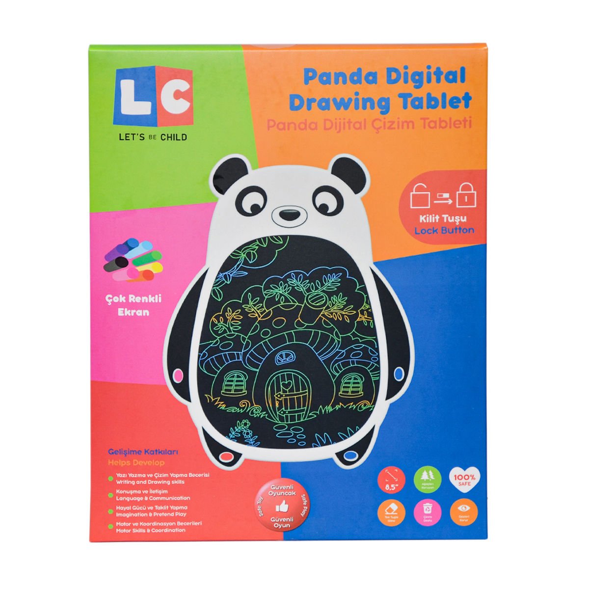 30946 Let’s be Child - 8,5’’ Panda Dijital Çizim Tableti