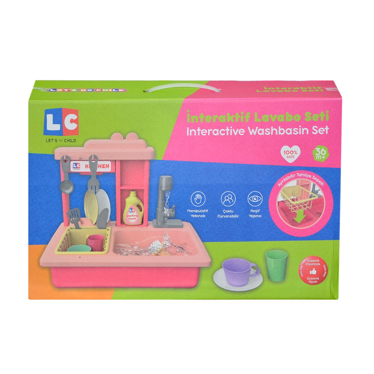 LC-30916 Let’s be Child - Pilli İnteraktif Lavabo Seti 21 Parça