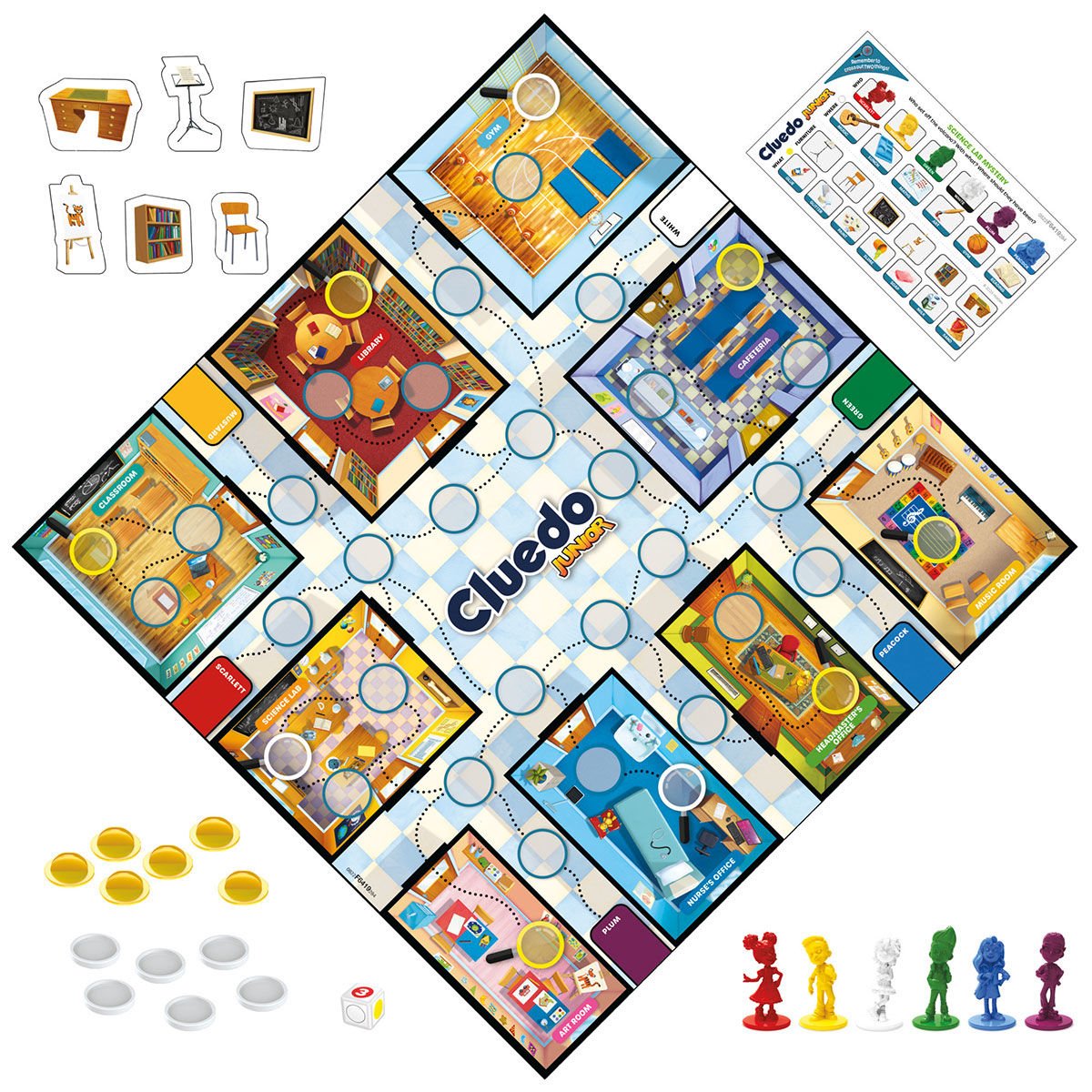 F6419 Hasbro Gaming - Cluedo Junior +4 yaş