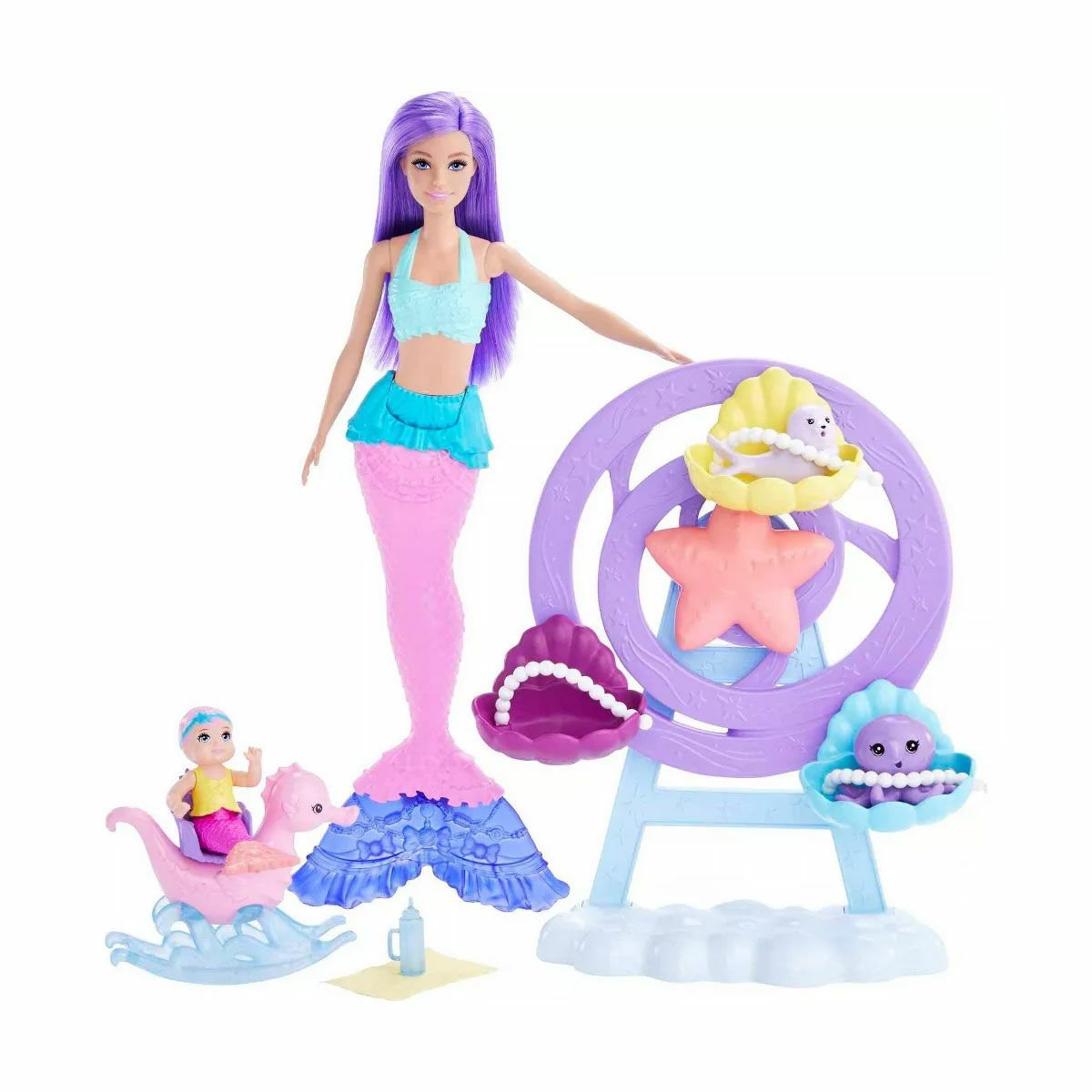 HLC30 Barbie Dreamtopia Deniz Kızı Bebek ve Çocuk Oyun Alanı