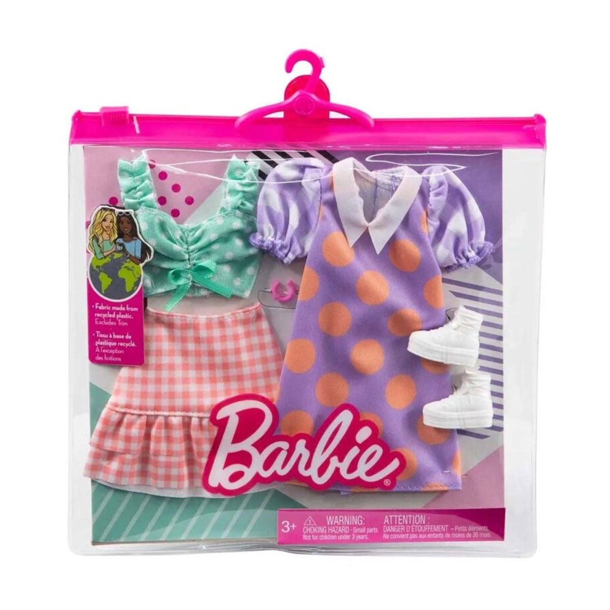 GWF04 Barbie’nin Kıyafet Koleksiyonu 2’li Paketler / +3 yaş