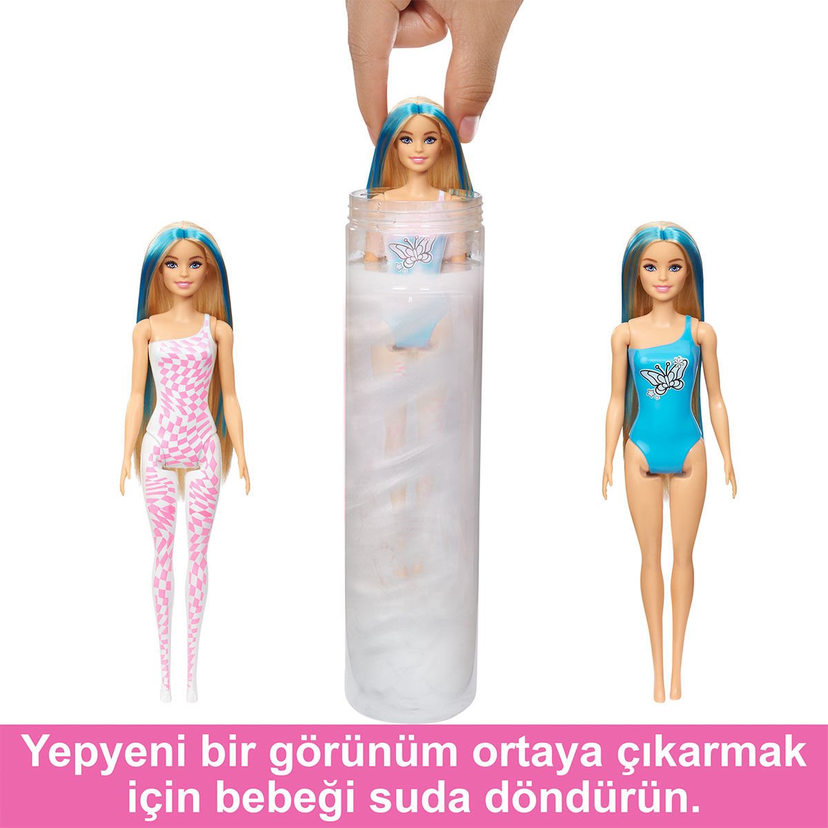 HRK06 Barbie Color Reveal Renk Değiştiren Sürpriz Barbie Gökkuşağı Serisi