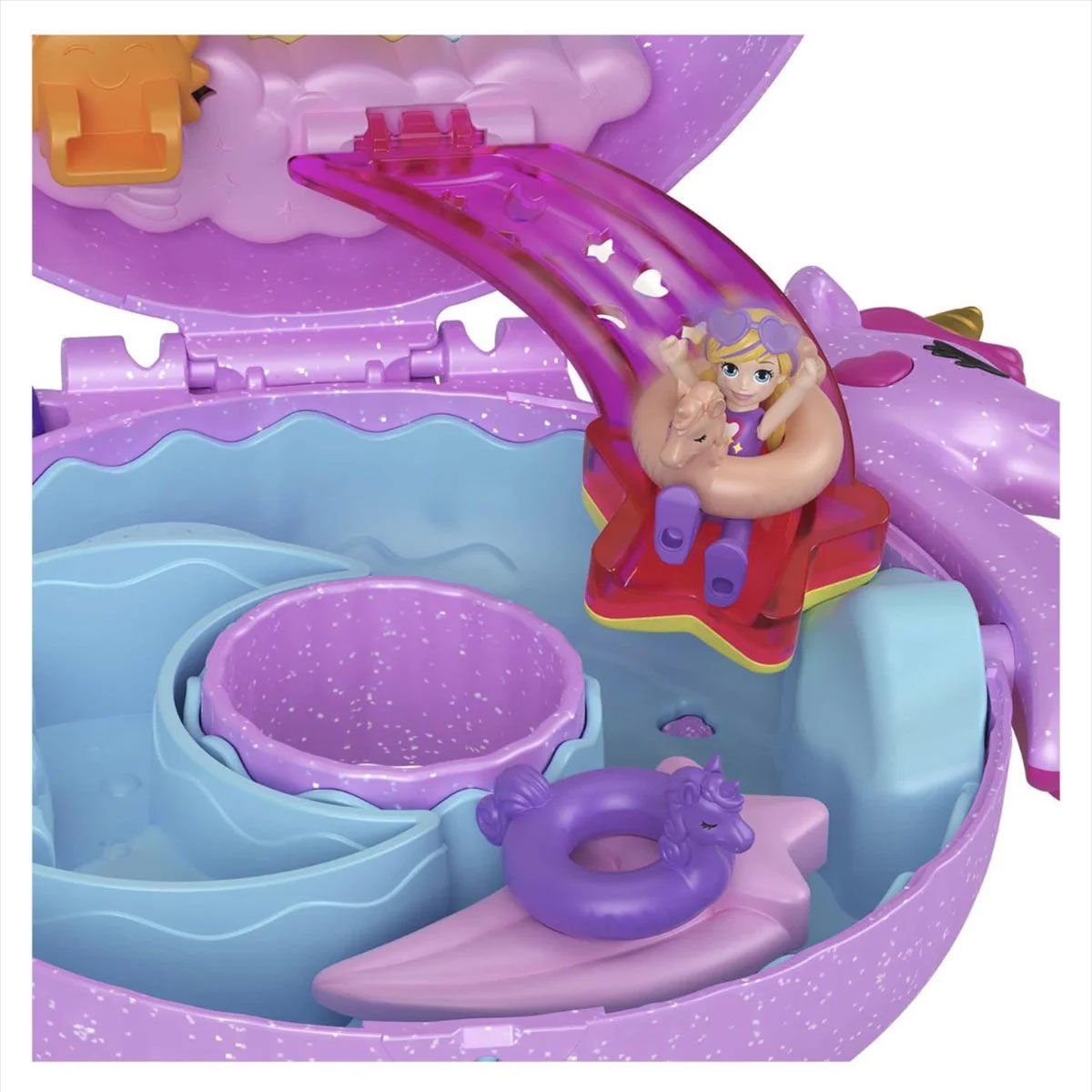 HKV34 Polly Pocket Unicorn Temalı Oyun Seti