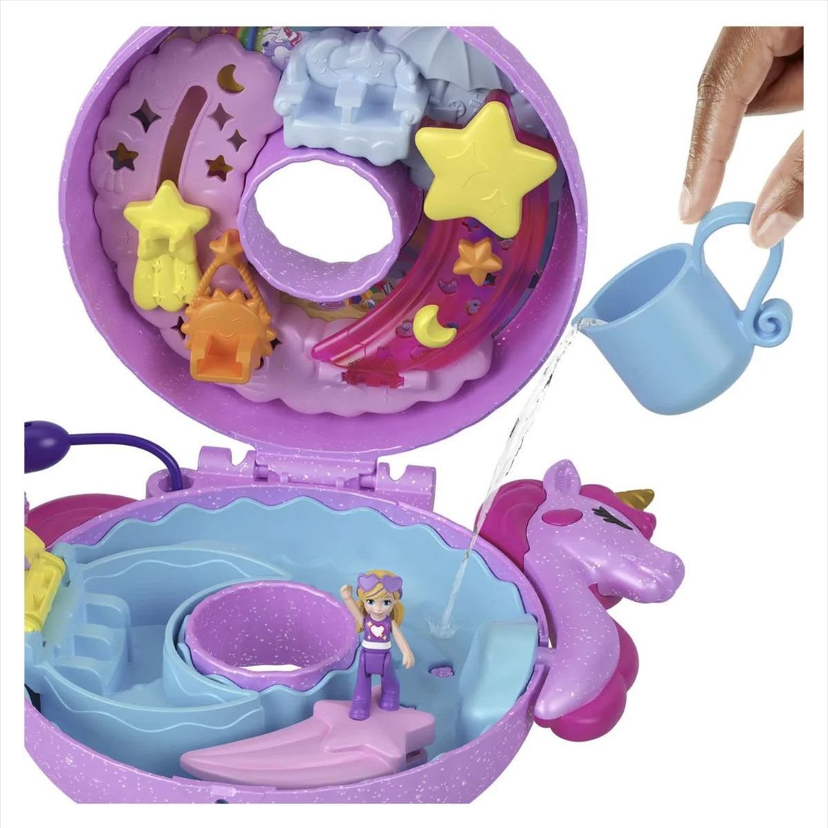 HKV34 Polly Pocket Unicorn Temalı Oyun Seti