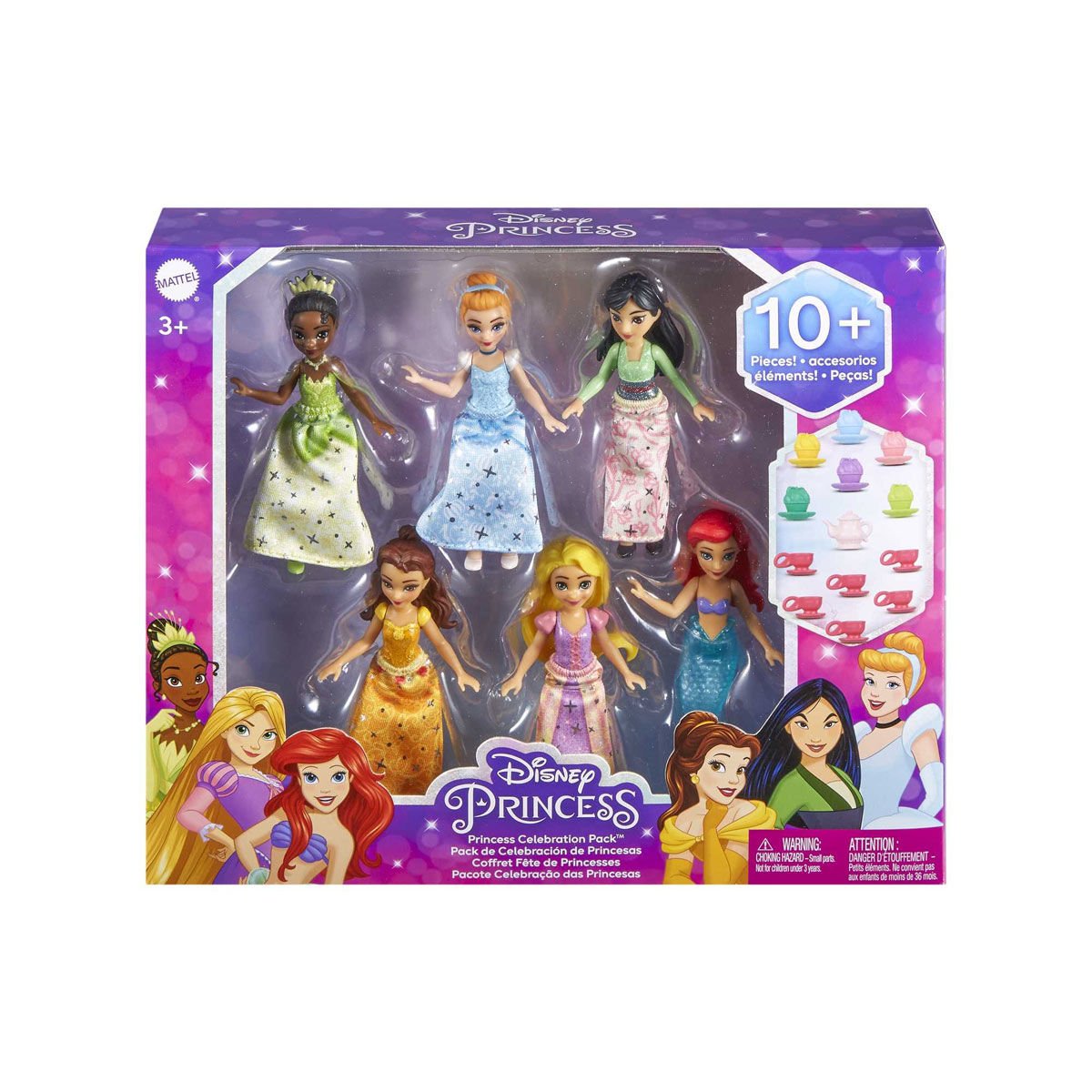 HLW91 Disney Prenses Bebekleri 6’lı Set